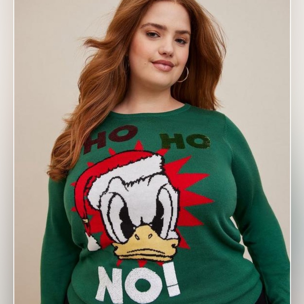 Disney Mickey & Friends Donald Duck Cozy Fleece Tunic Sweatshirt